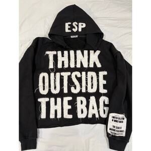 ESP Eternal Strive for Pesos Think Outside the Bag Skeleton Black Hoodie